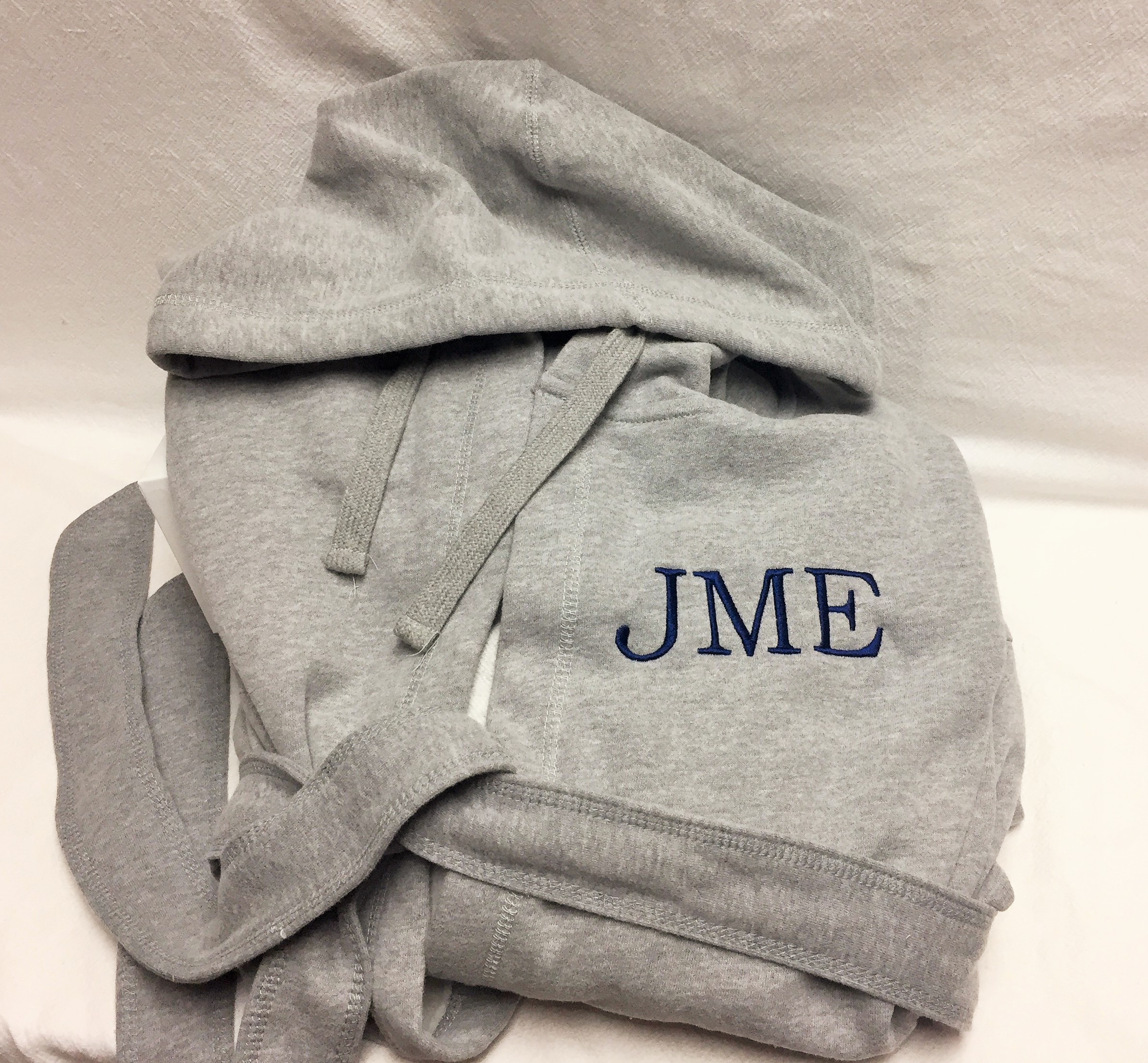Robe - Monogrammed sweatshirt robe - special order - Image 3