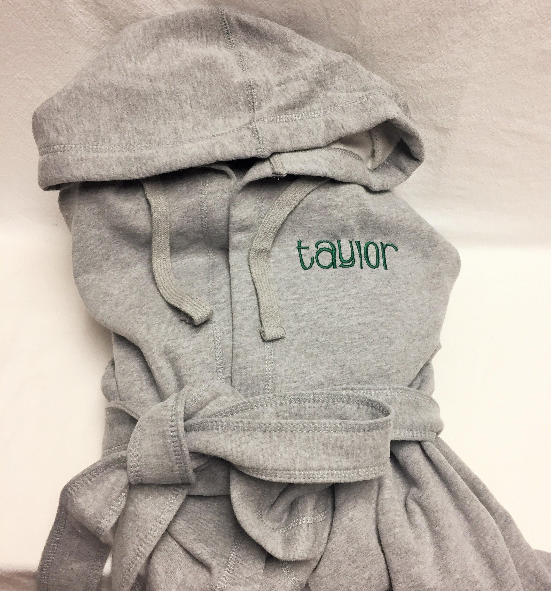 Robe - Monogrammed sweatshirt robe - special order - Image 4