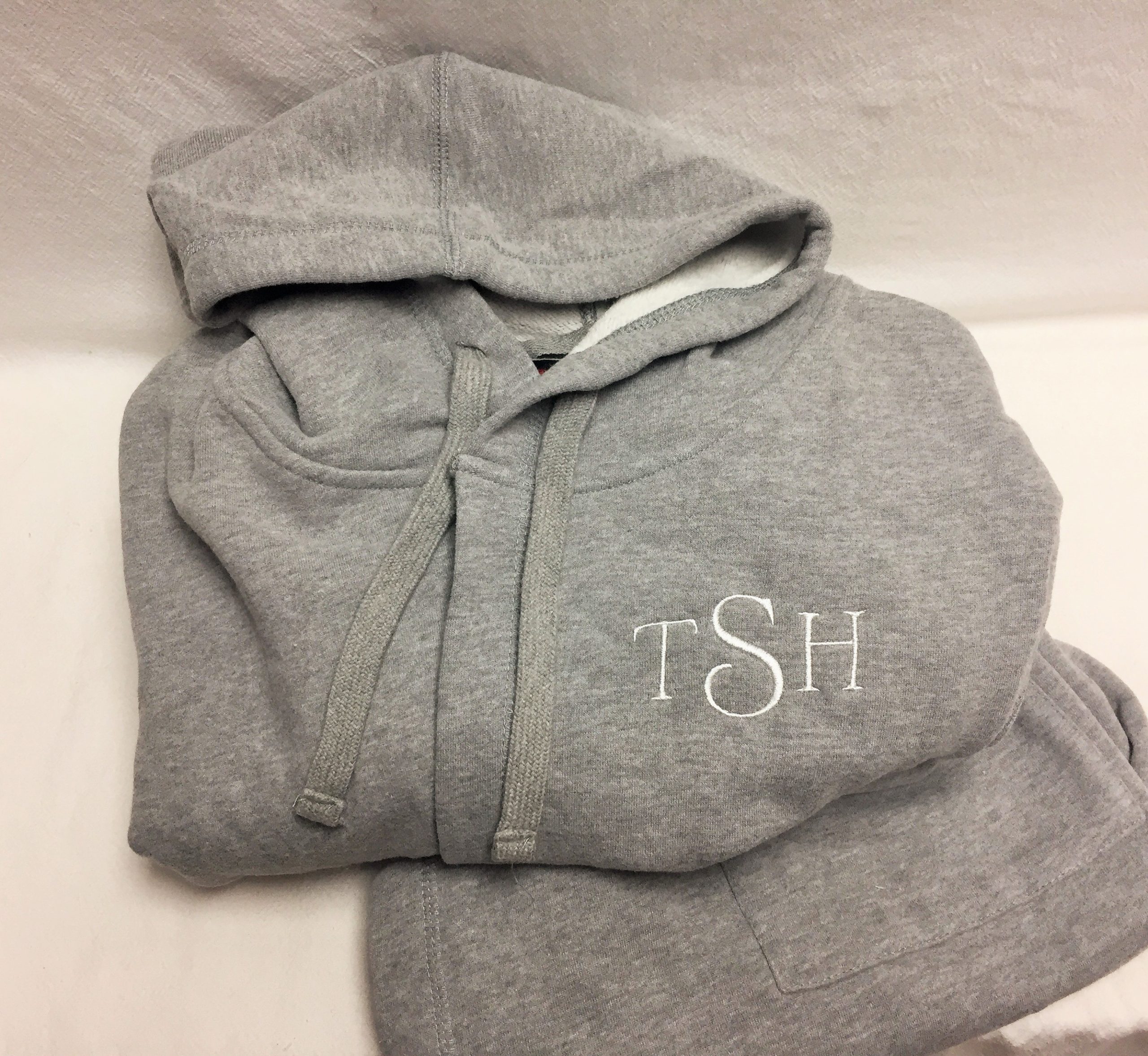 Robe - Monogrammed sweatshirt robe - special order - Image 2