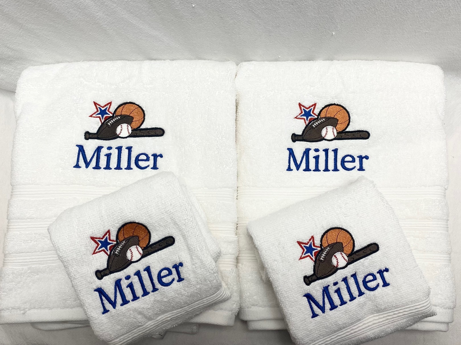 Bath towel set - boy designs - Image 2