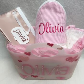 Baby bath tote - girl