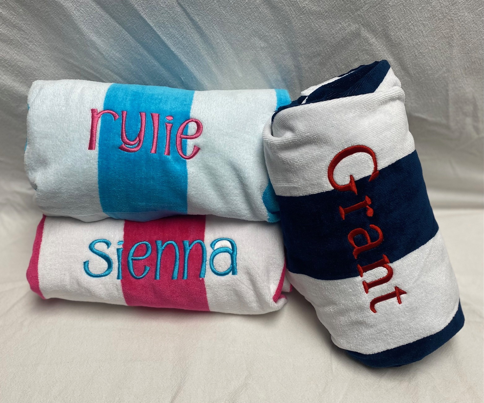 monogram beach towel