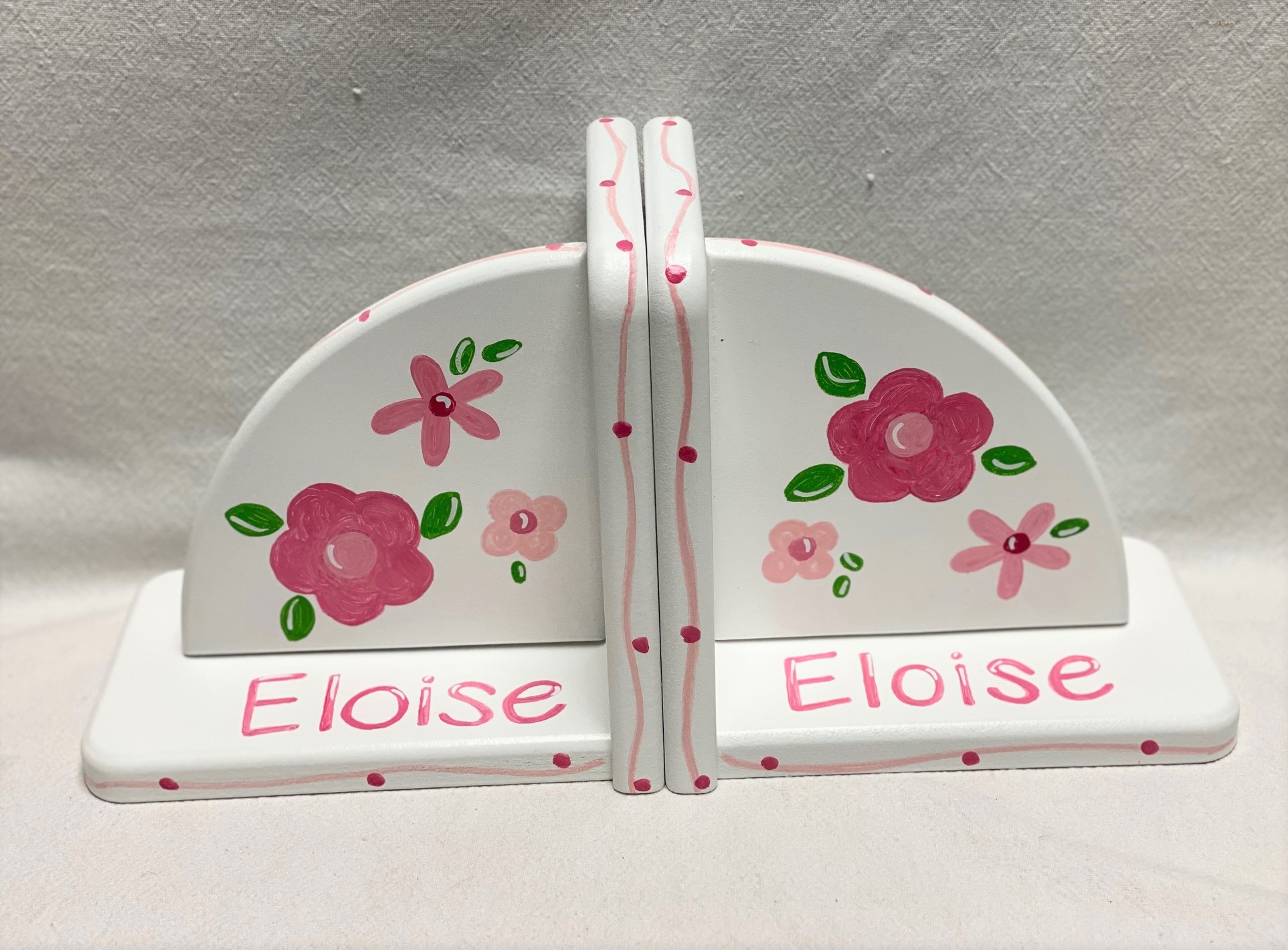 Floral bookends