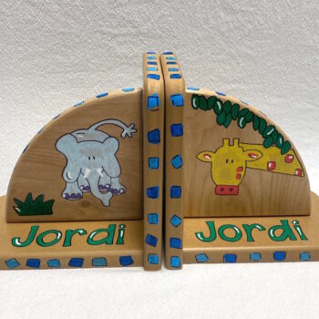 Jungle animal bookends