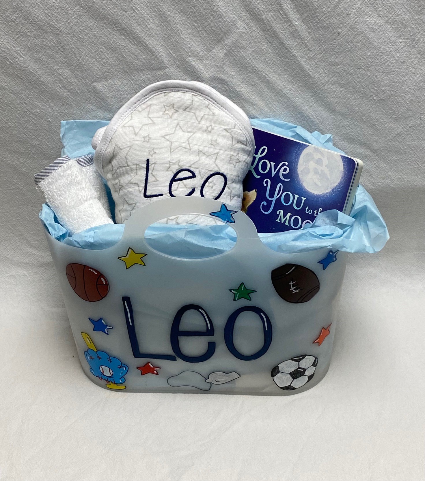 Baby bath tote - boy