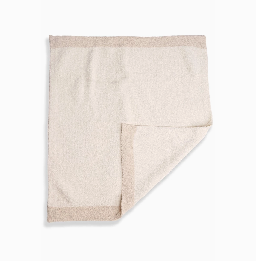 baby blanket - comfy luxe - ivory