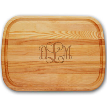 Engraved wood cutting board - large
