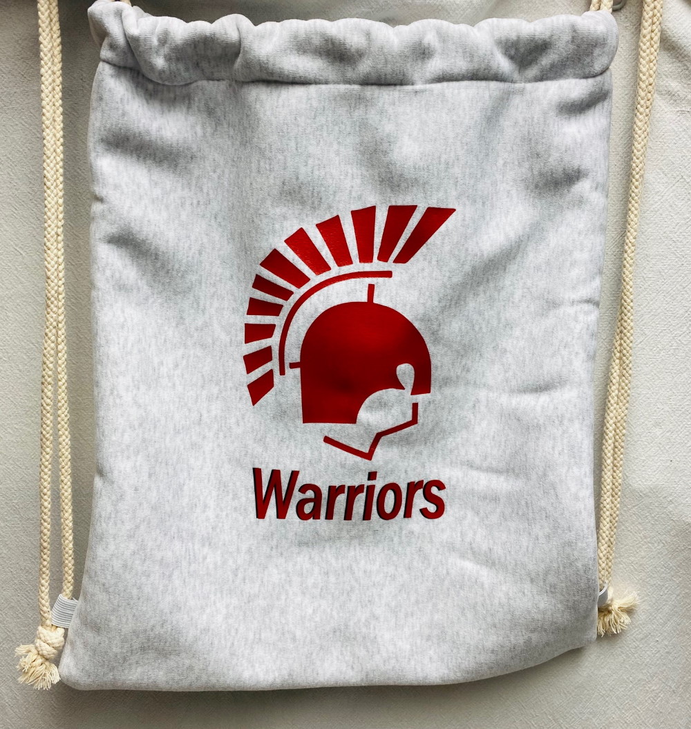 Drawstring sweatshirt bag - Your school - any high school or middle school - Image 3