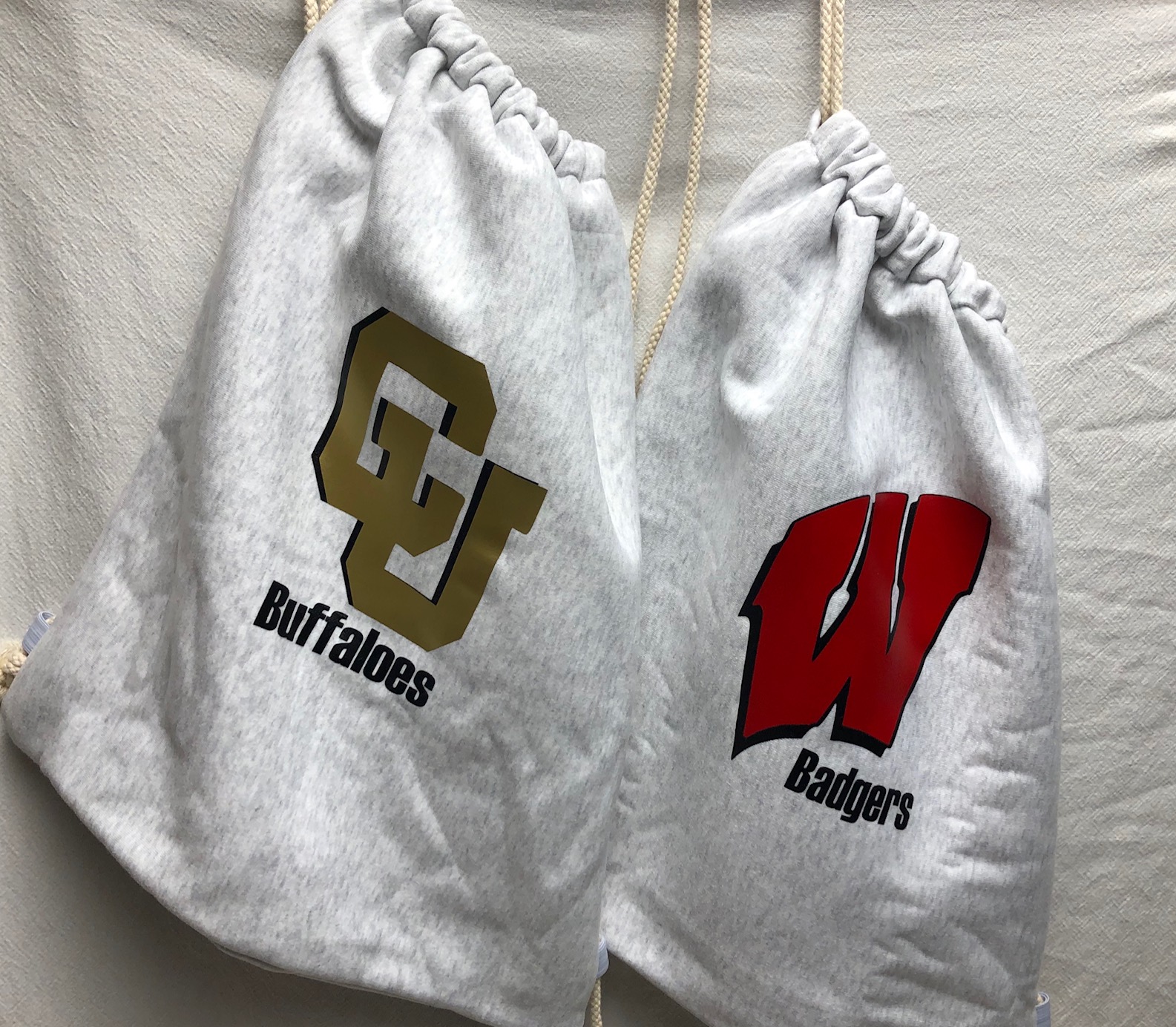 drawstring logo bag