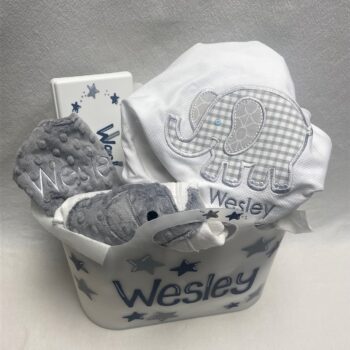 Wesley's gift basket - assorted patterns and colors