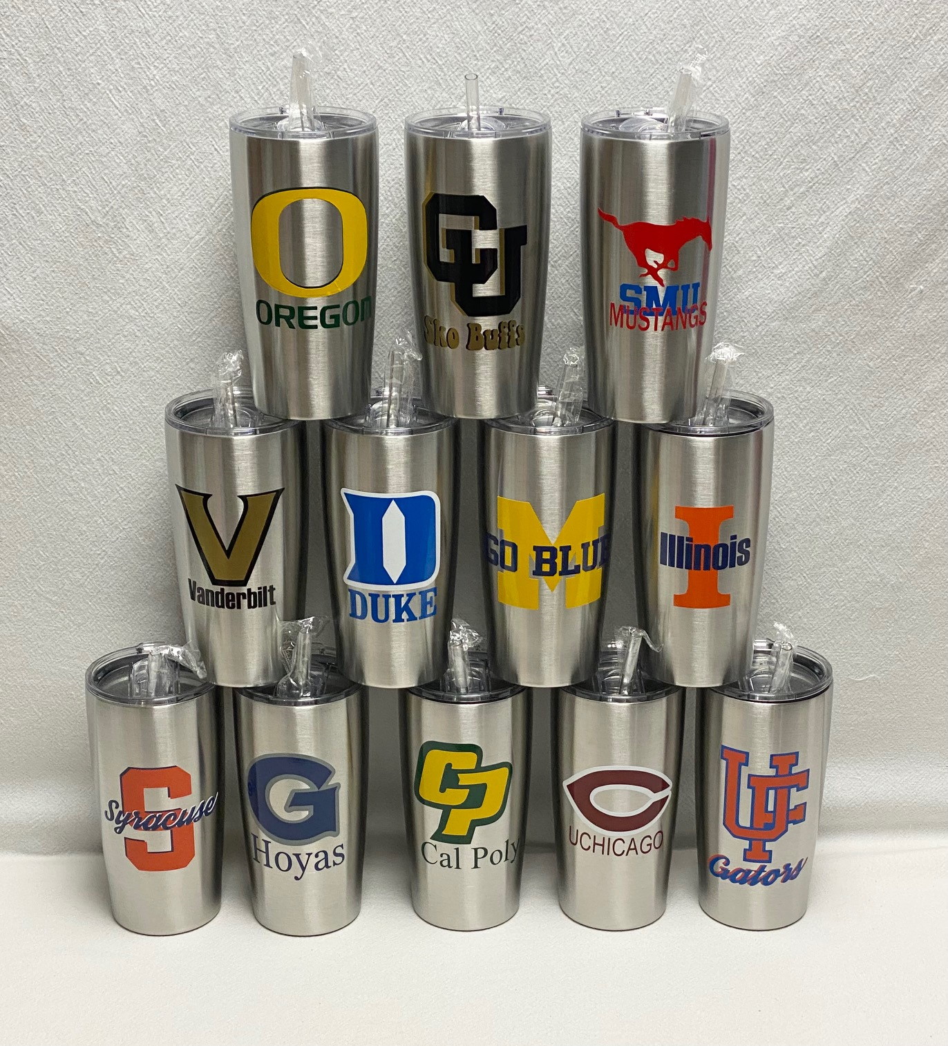 Collegiate 20 ounce tumbler and bag tag set - for any school  - limited quantities - Image 2