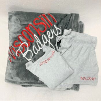 Gift set - blanket and pajamas- available for any school