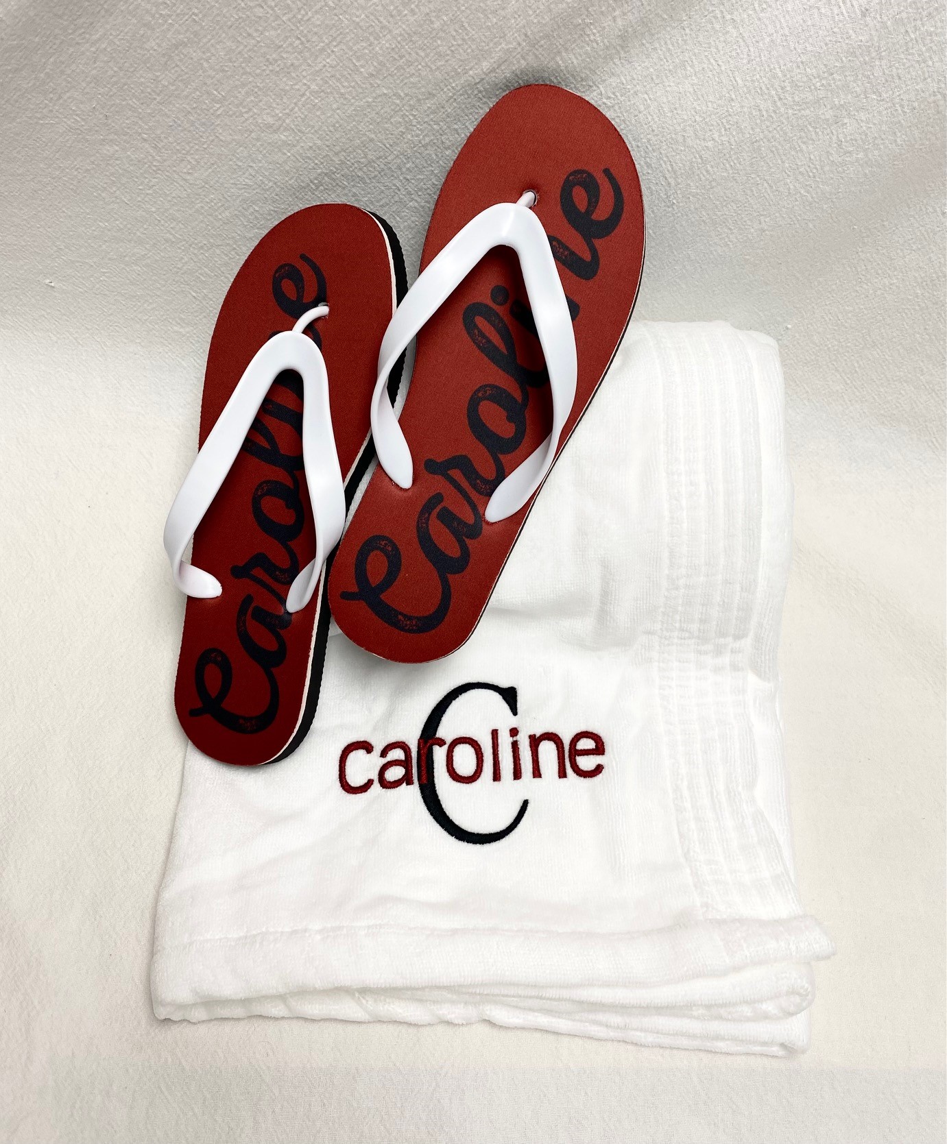 Gift set - Flip flops and towel wrap - assorted colors available - Image 7