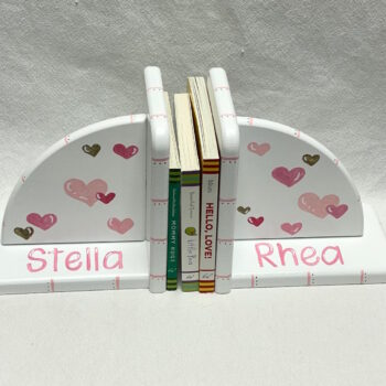 Personalized bookends and books