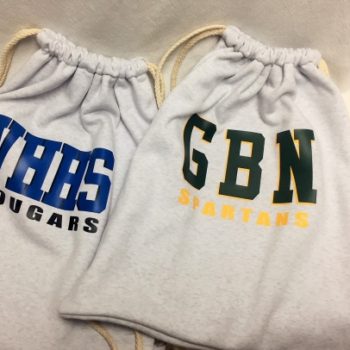 Drawstring sweatshirt backpack