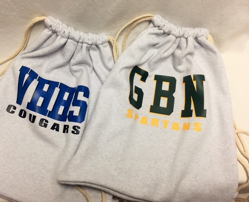Drawstring sweatshirt backpack
