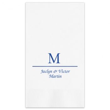 Initial and name guest towels - additional fonts available