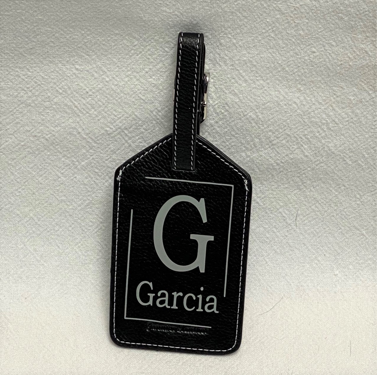 Bag tag - single initial - assorted fonts - Image 5