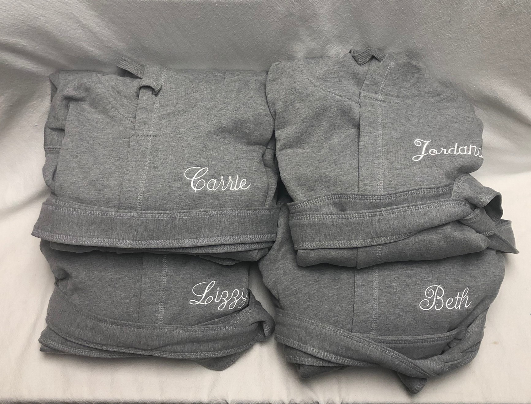 Robe - Monogrammed sweatshirt robe - special order - Image 5
