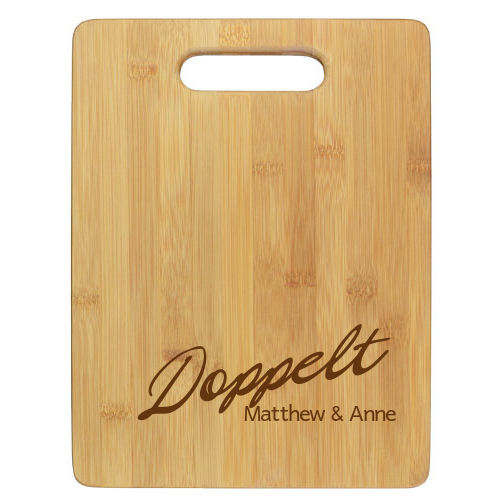 Engraved bamboo cutting board -Familia style - Image 2
