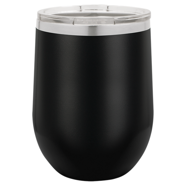 12 ounce stemless wine tumbler - multiple colors & fonts - Image 3