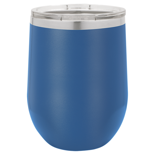 12 ounce stemless wine tumbler - multiple colors & fonts - Image 4