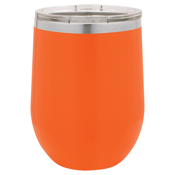 12 ounce stemless wine tumbler - multiple colors & fonts - Image 7