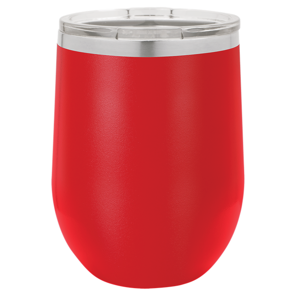 12 ounce stemless wine tumbler - multiple colors & fonts - Image 8