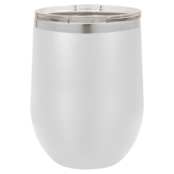 12 ounce stemless wine tumbler - multiple colors & fonts - Image 9
