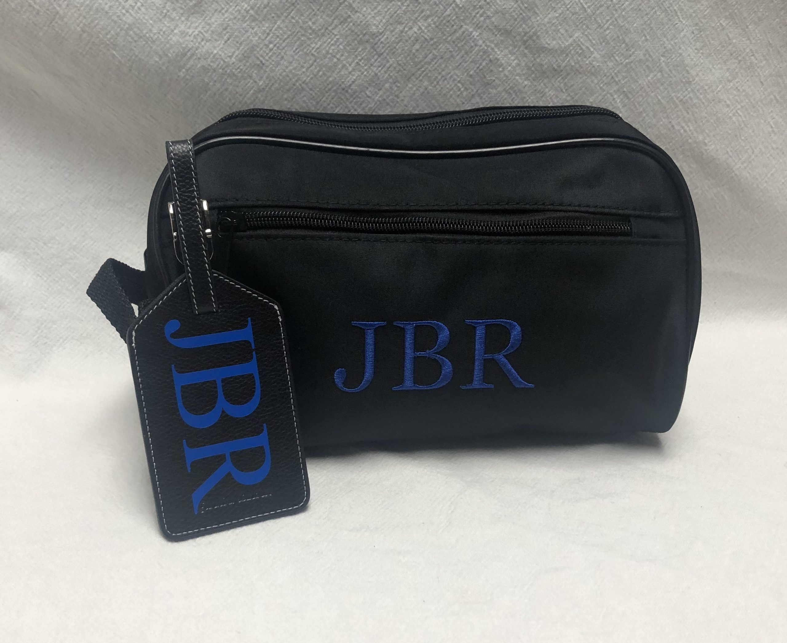 Dopp kit and luggage tag set