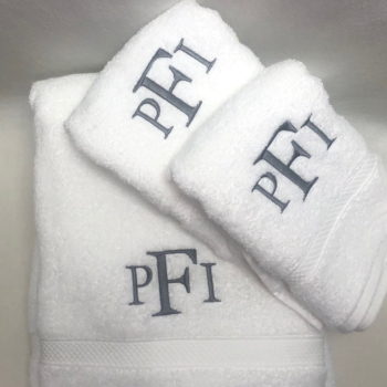 Bath towel set - monogram
