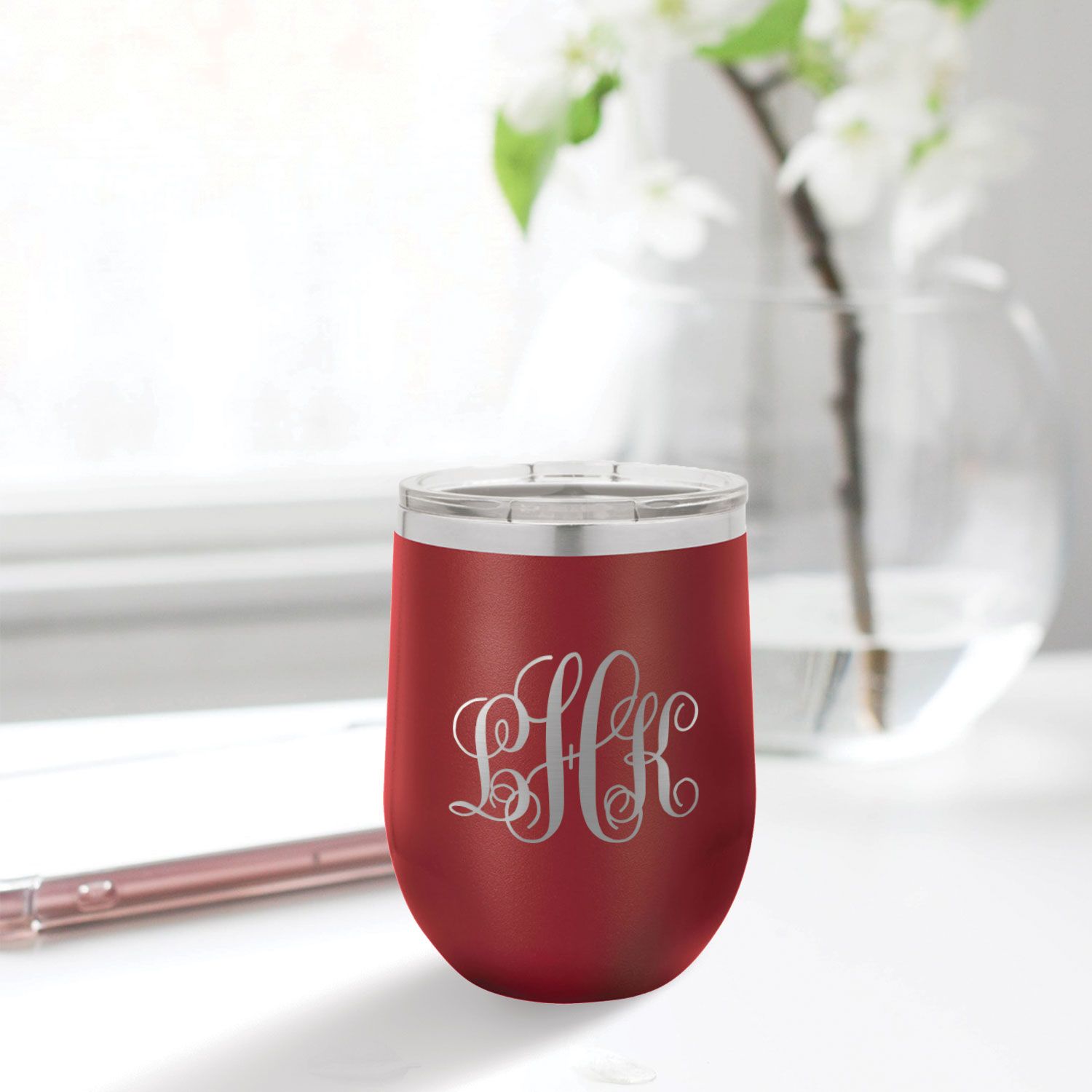 12 ounce tumbler - multiple colors & fonts - Image 5