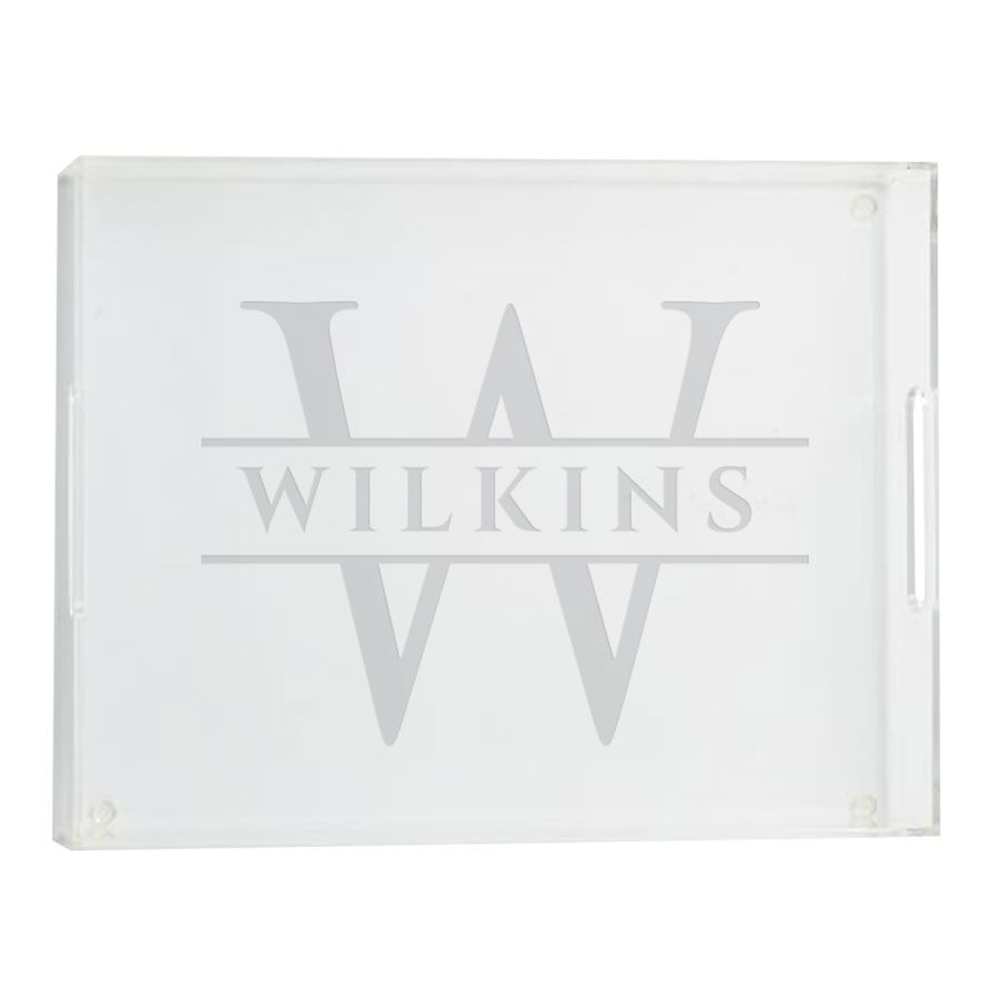 Acrylic serving tray- engraved - Image 3