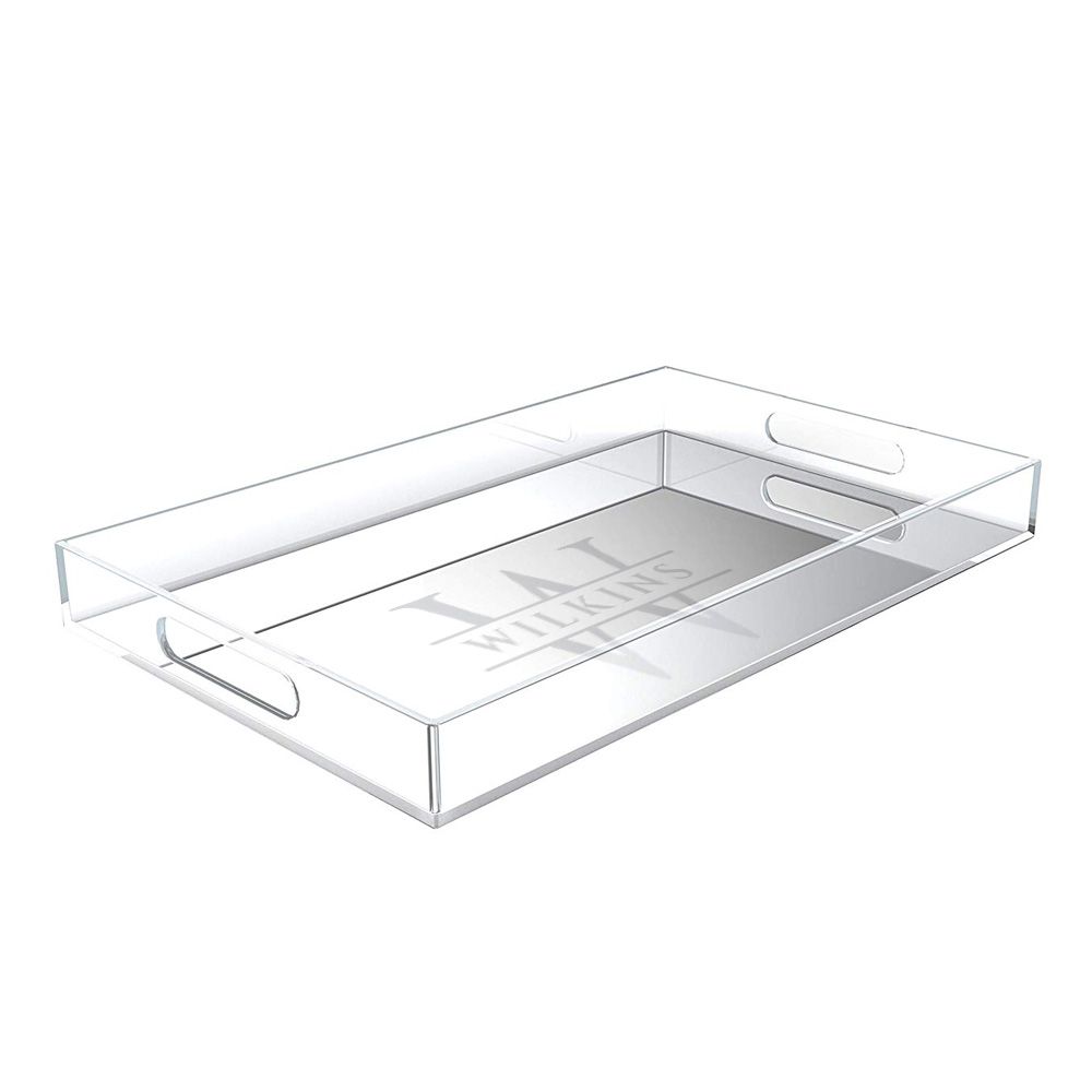Acrylic serving tray- engraved - Image 2