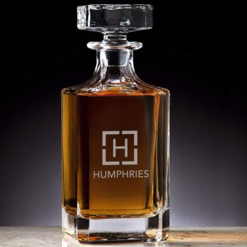 engraved decanter