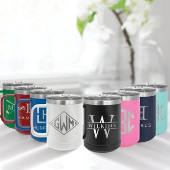 15 ounce tumbler - multiple colors and font styles