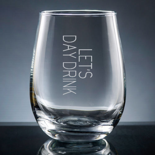 Engraved stemless wine glass - assorted wine sayings - Image 5