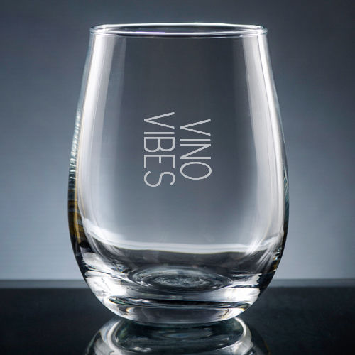 Engraved stemless wine glass - assorted wine sayings - Image 4