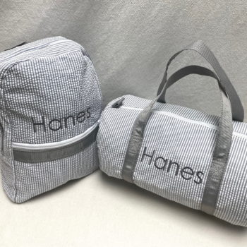 Travel set - duffel and backpack - grey