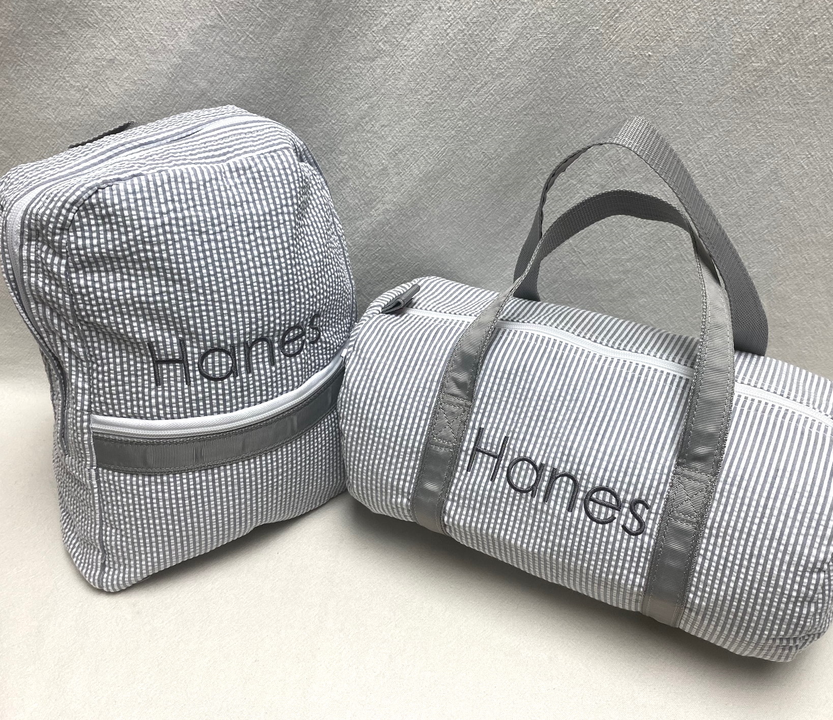 Travel set - duffel and backpack - grey