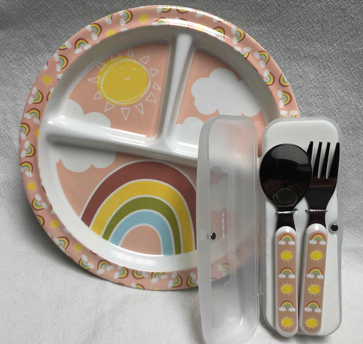 Rainbow plate set | Kidoodles Inc