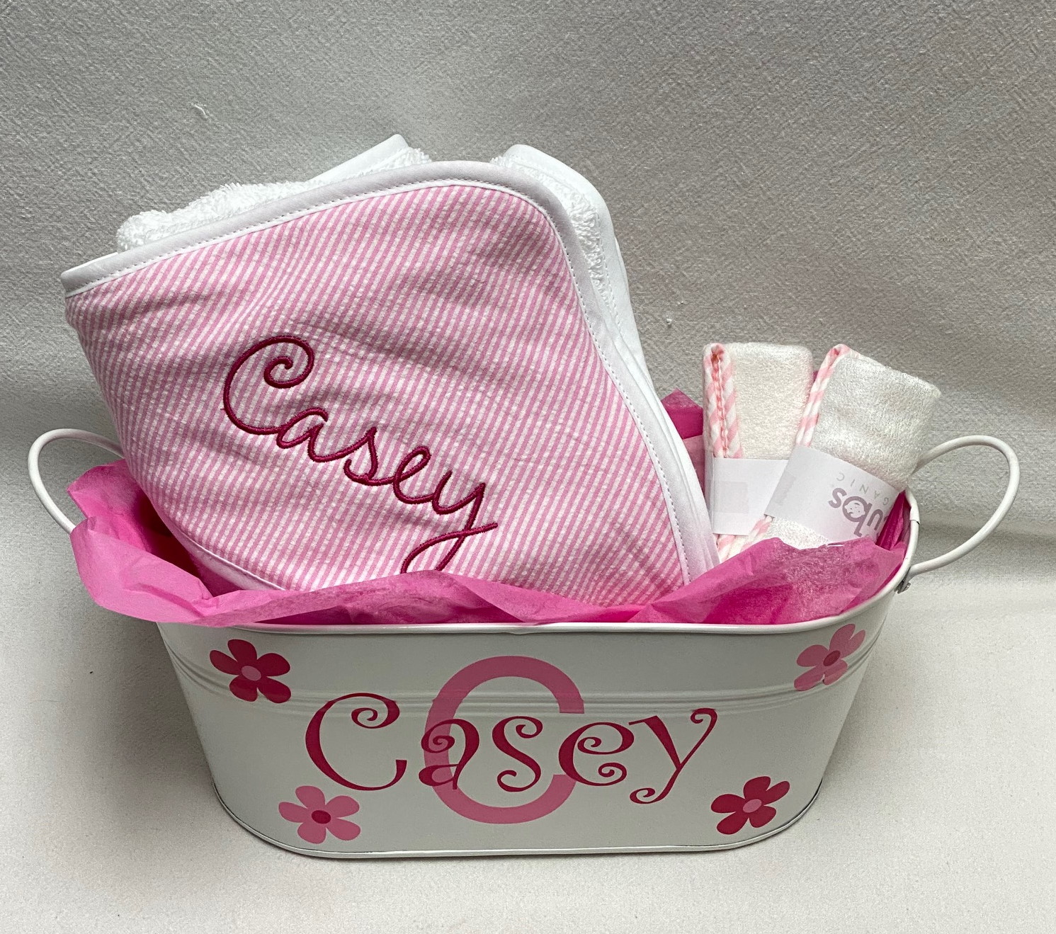 Baby bath tin - girl - assorted patterns