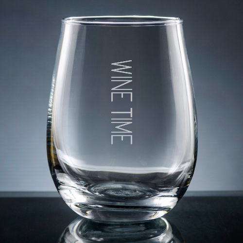 Engraved stemless wine glass - assorted wine sayings - Image 2