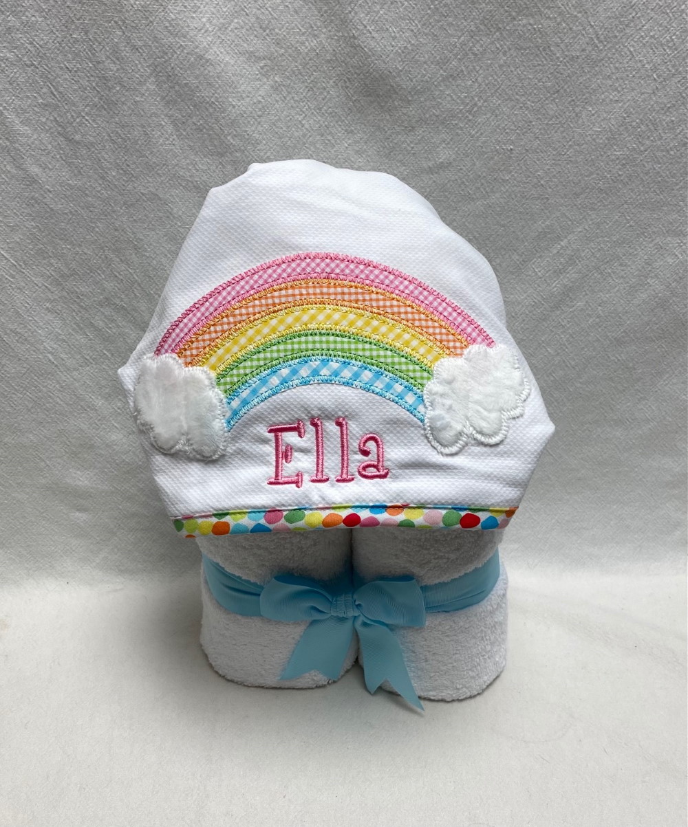 3 Marthas rainbow hooded towel - Image 2