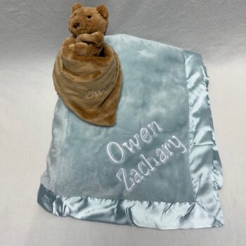 Baby blanket and lovey set - fleece -  multiple colors available