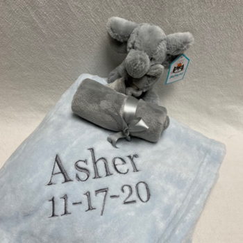 Baby blanket and lovey set - multiple colors available