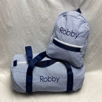 Travel set - duffel and backpack - navy
