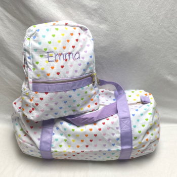 Mint tiny hearts travel set