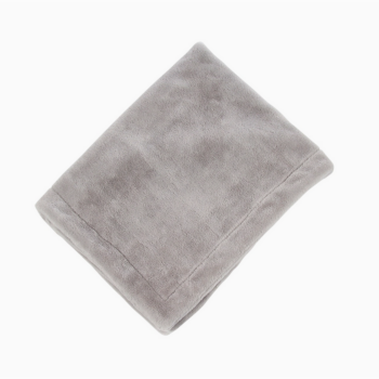 baby blanket - soft fur - grey