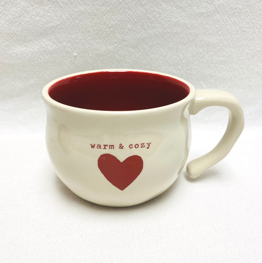 Warm & Cozy – White Christmas Mug